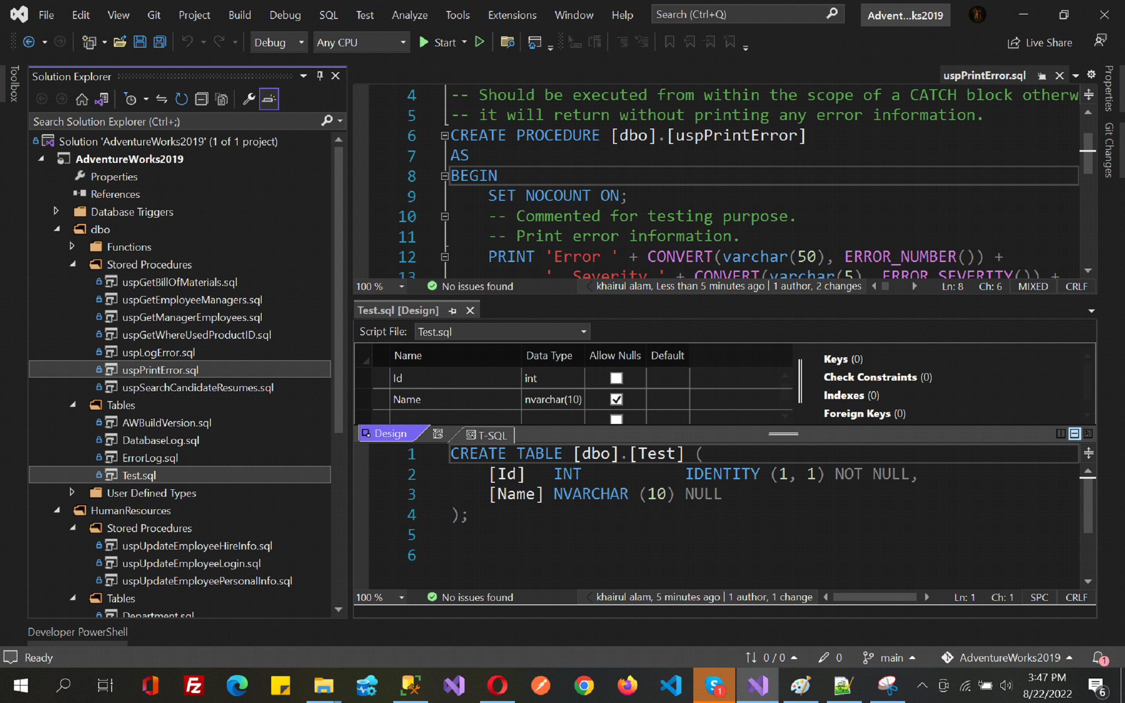 10. final updated source controll SQL Server Database Source Control using Visual Studio: Git
